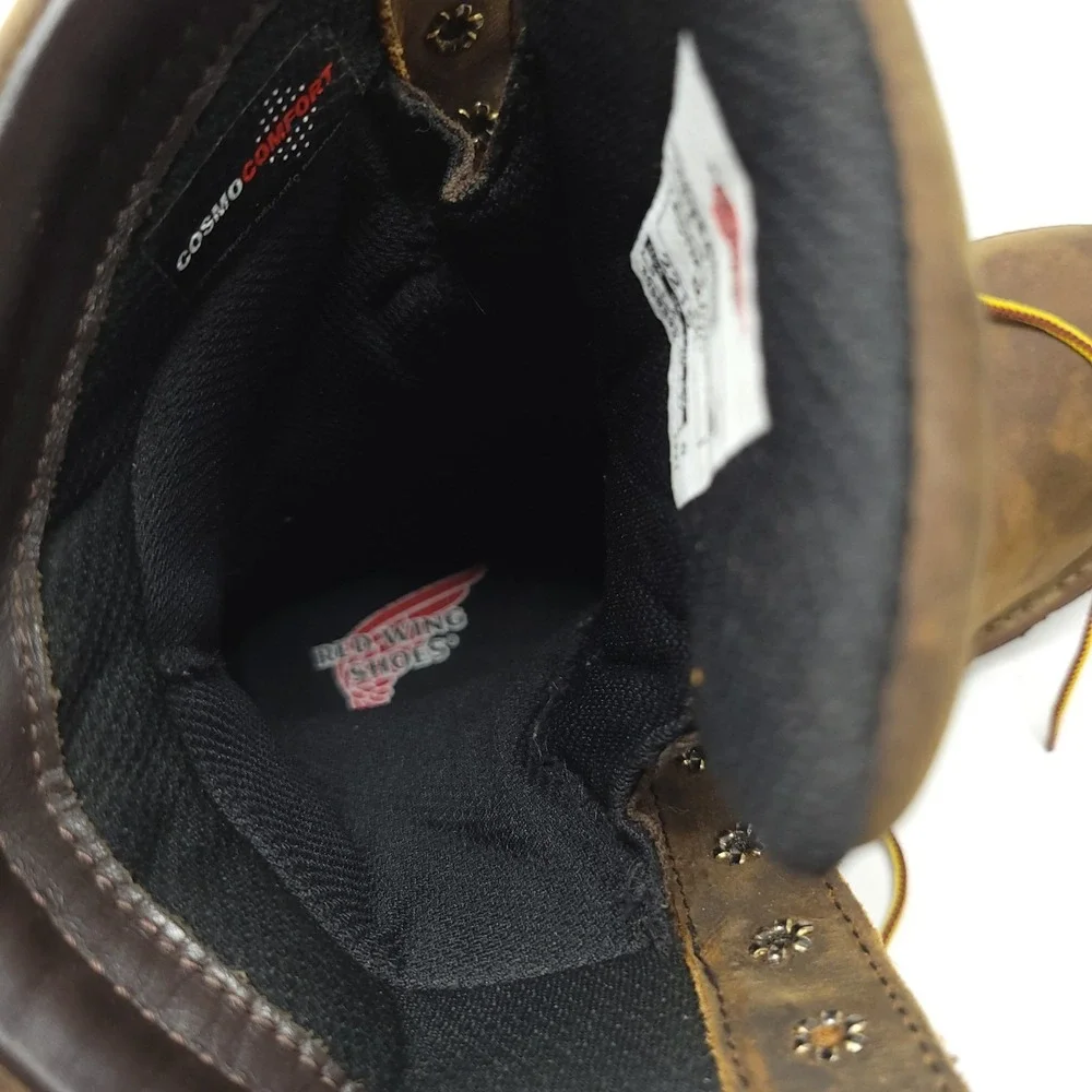 Red Wing 2219 Logger Max Waterproof Vibram Sole Leather Work Boots Mens 9D